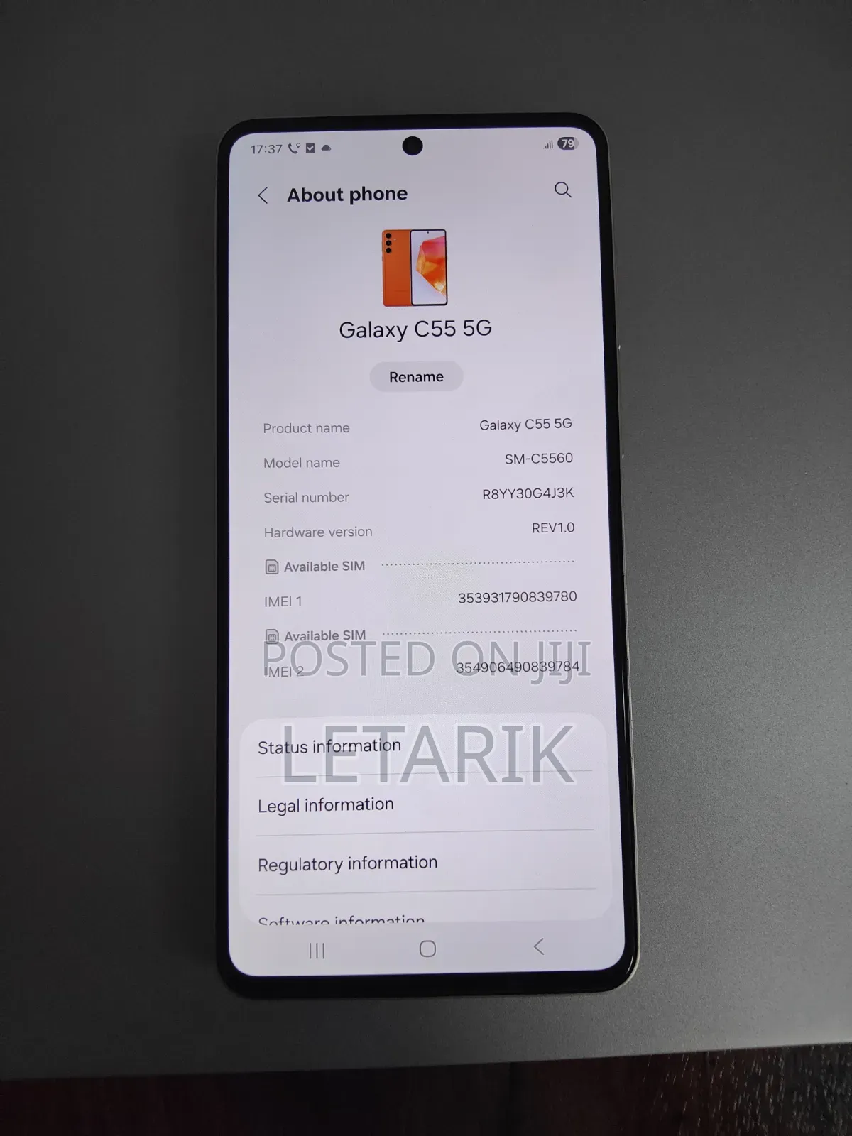 New Samsung Galaxy C55 256 GB Orange