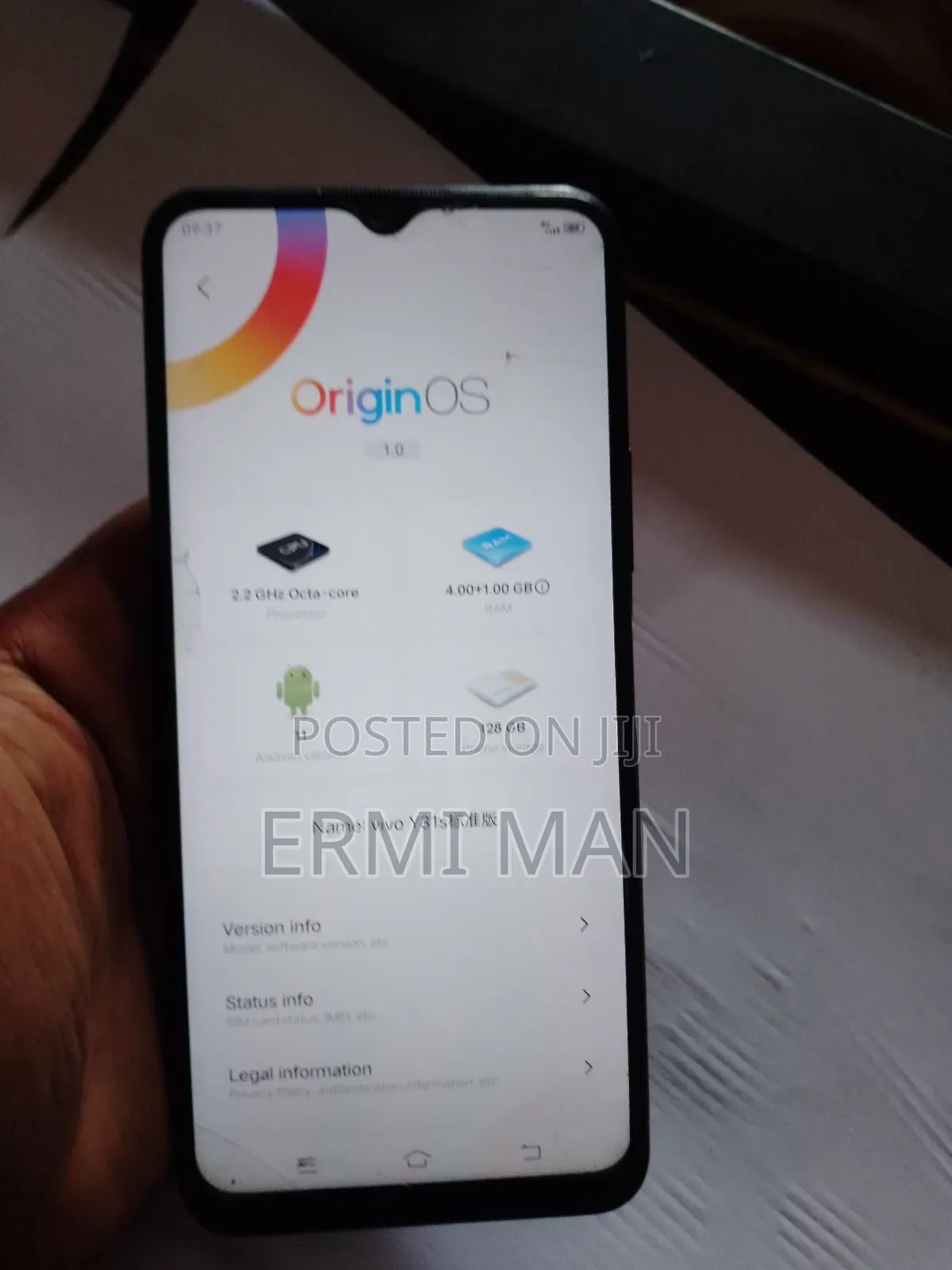 Vivo Y31 128 GB Black