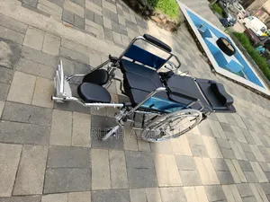 This Is a Multifunctional, Reclining Wheelchair With a Builtn Commode