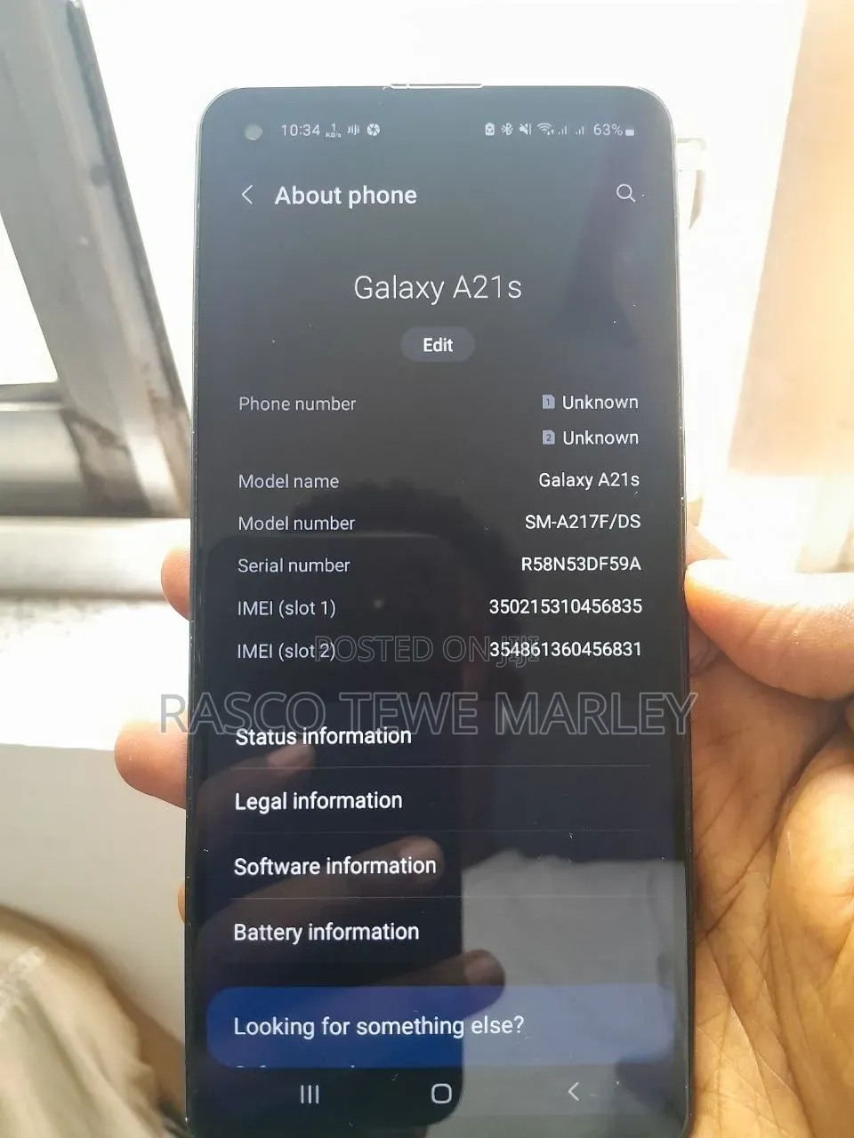 Samsung Galaxy A21s 64 GB Blue