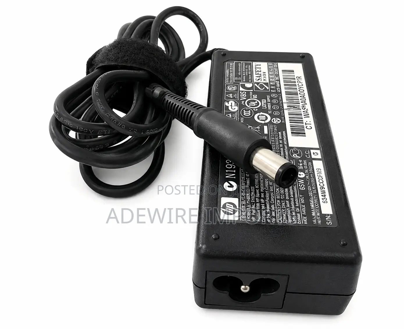 Hp Center Pin 65w/Serr (Origional) Laptop Charger With Vat