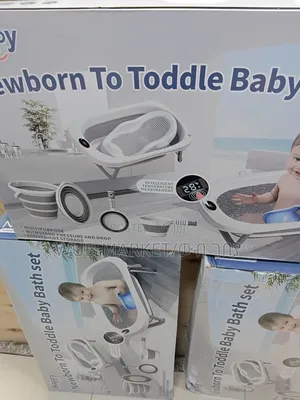 4 in 1 Foldable Baby Bath Tub Set-ዘመናዊ የልጆች ማጠቢያ