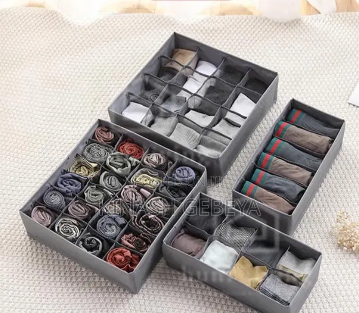4pcs Top Quality Foldable Drawer Organizer