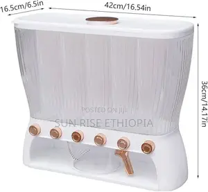 የጥራጥሬ ማስቀመጫ-6 አይነት ግብአቶችን የሚይዝ 6-in-1 Dry Food Dispenser