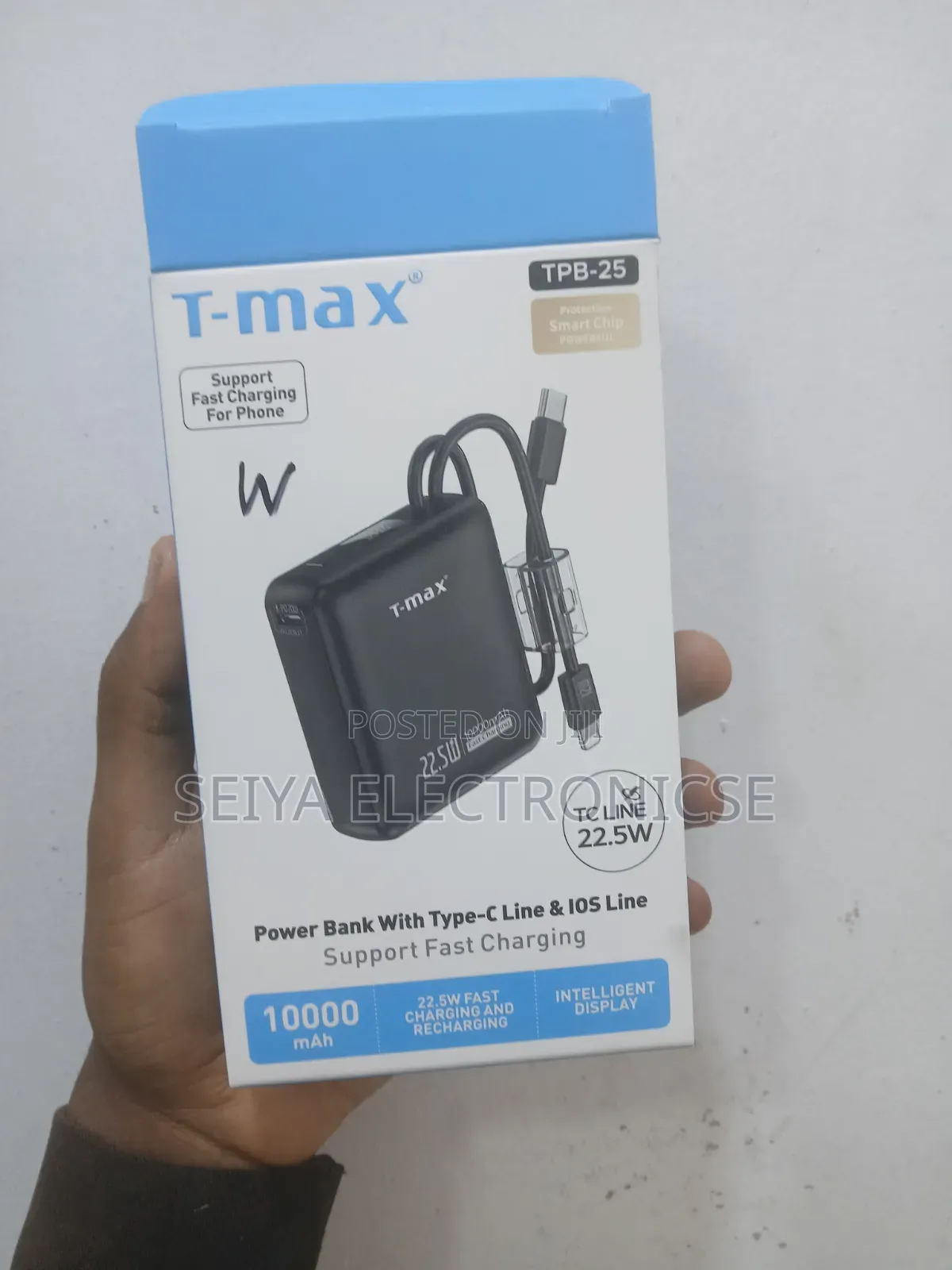 T - Max Power Bank 10,000mah Fast-Charging 22.5w