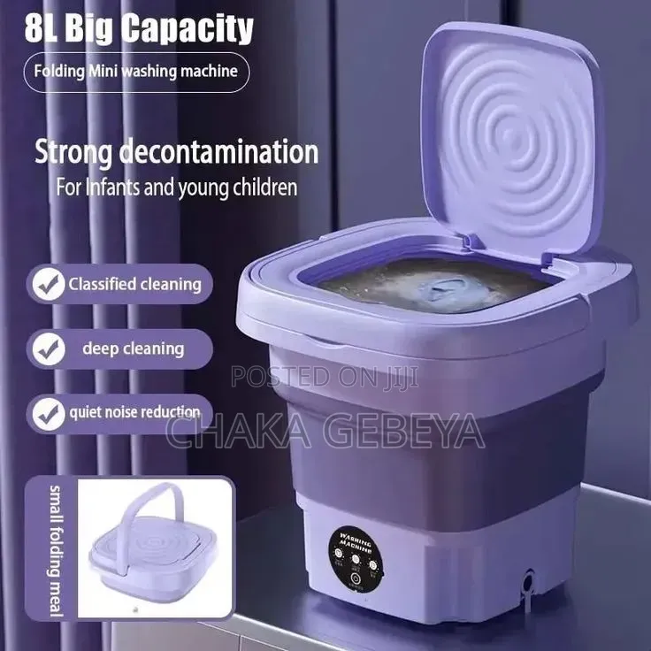 Foldable Washing Basin With Wringer - Space-Saving