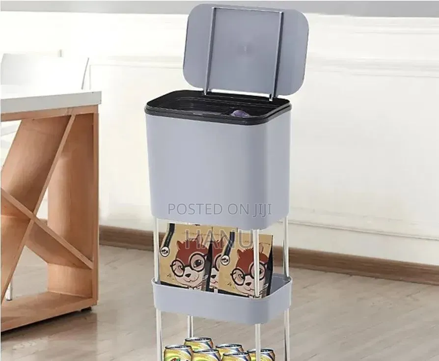 Non‒Bending Garbage Bin Storage Rack