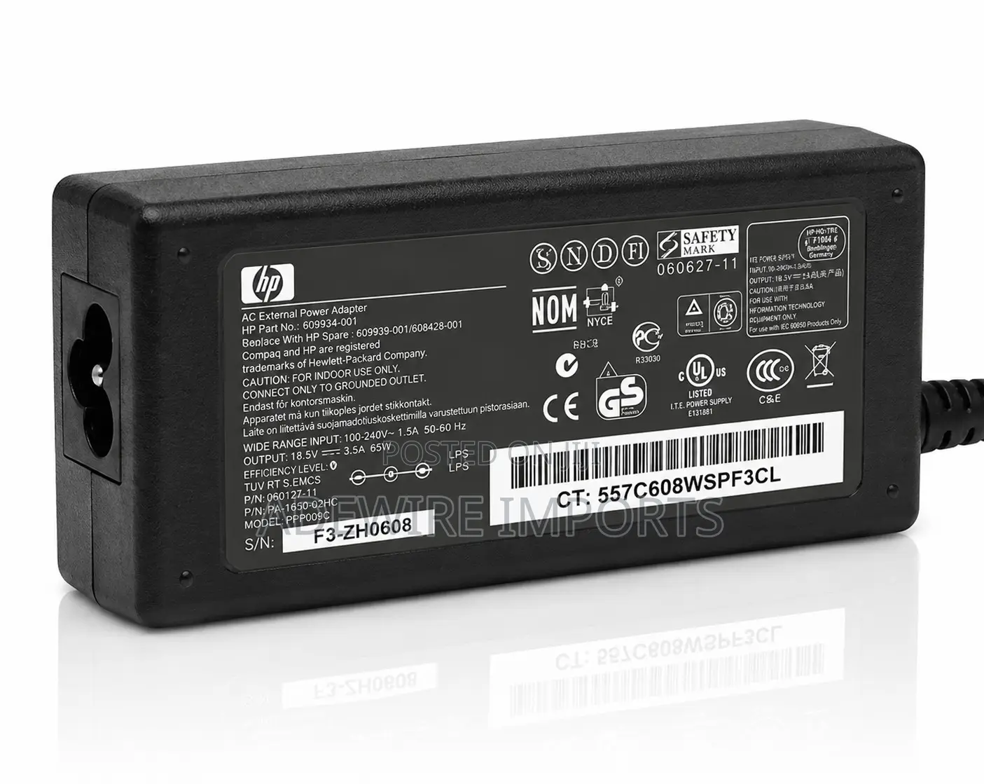 Hp Blue Pin 19.5v 2.31a Laptop Charger With Vat