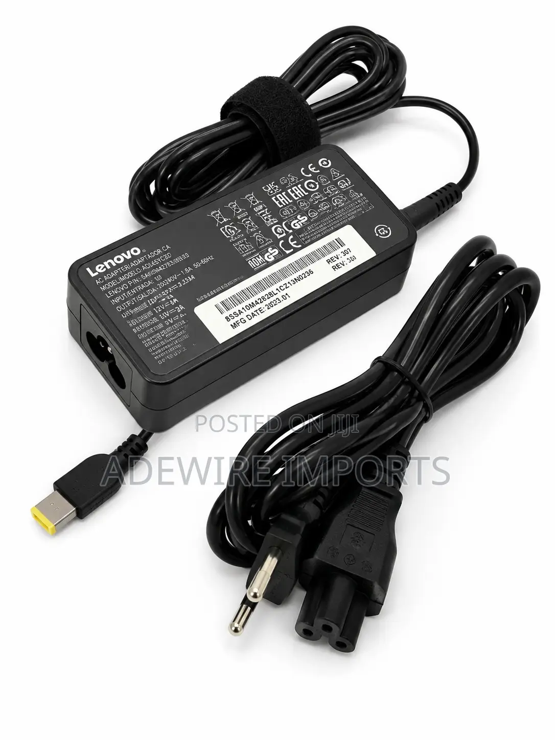Lenovo Type-C 20v3.25a/15v3a/12v3a Laptop Charger With Vat