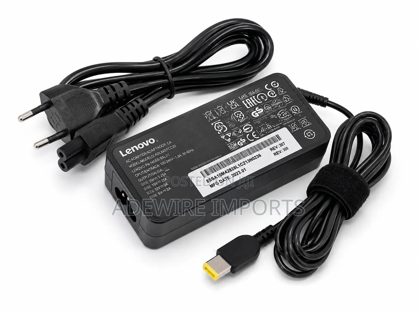Lenovo Type-C 20v3.25a/15v3a/12v3a Laptop Charger With Vat