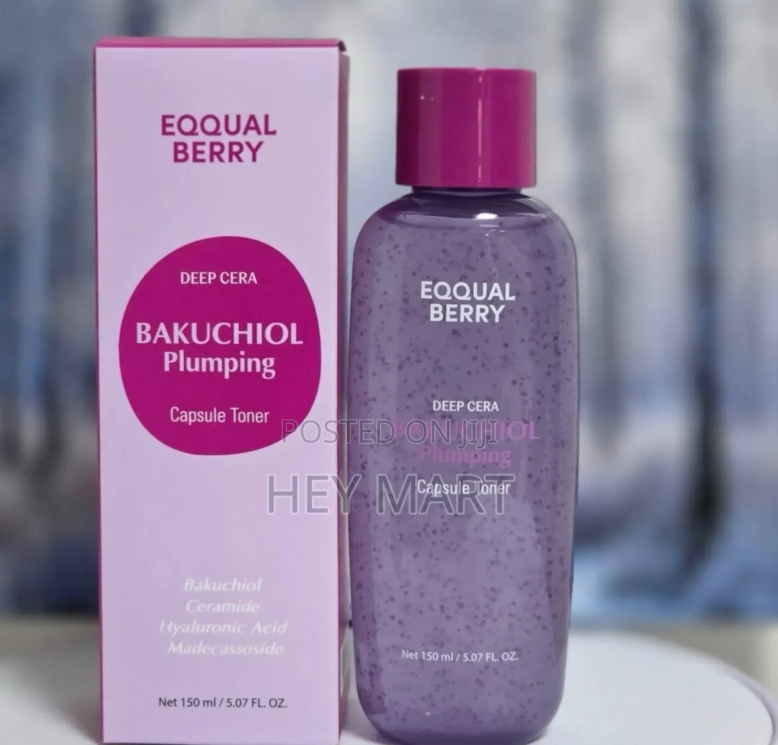 Eqqualberry Deep Cera Bakuchiol Plumping Capsule Toner