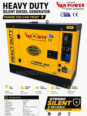 Far Power Air Cooled Diesel Silent Sigle Phasegenerator 8kw