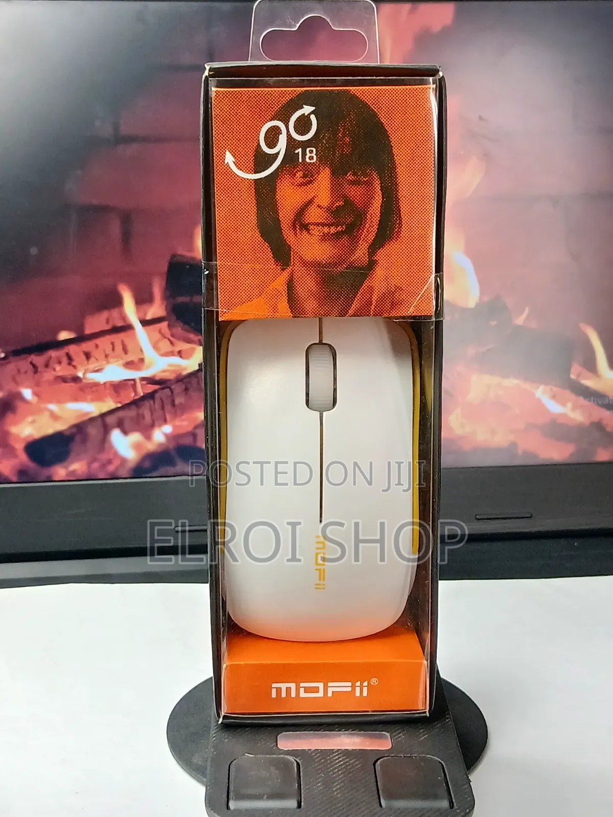 Mofii Go18 Is a Compact, White and Yellow 2.4ghz Wireless Mouse