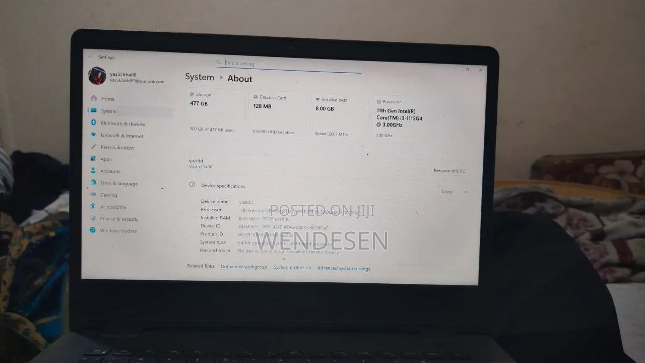Laptop Dell Vostro 3400 8GB Intel Core i3 SSD 512GB