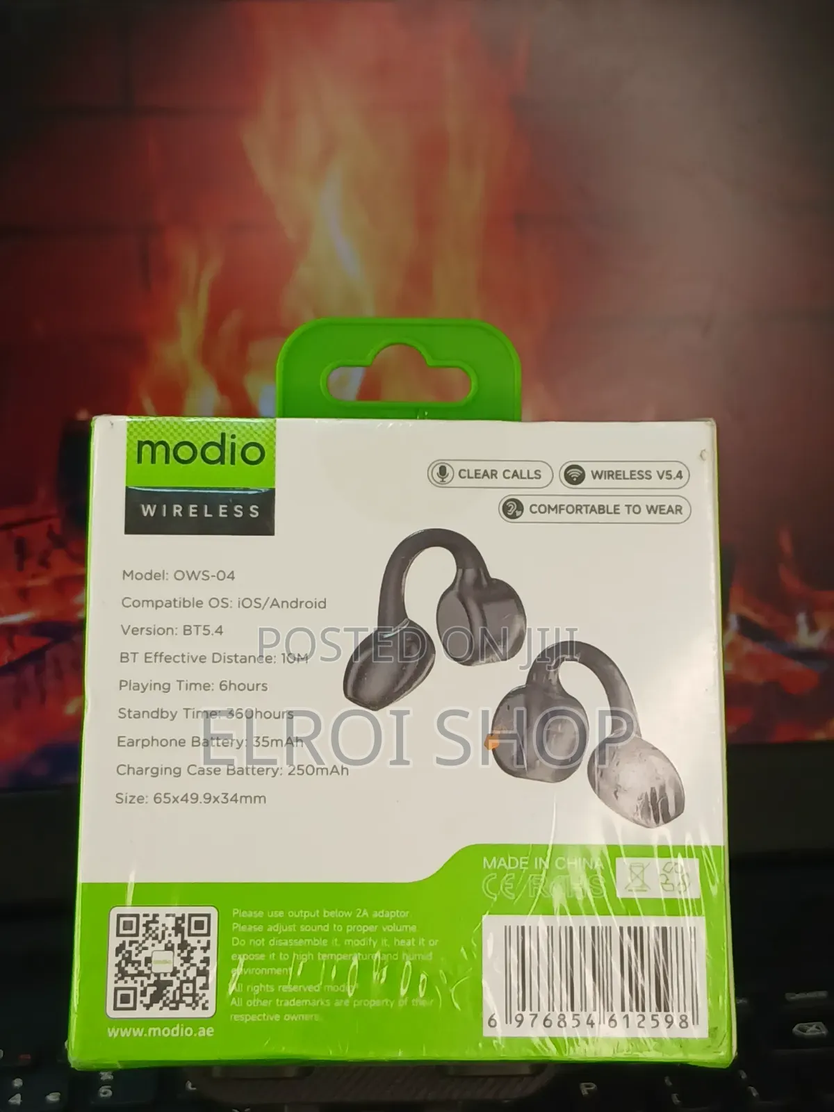 Modio Ows-04 Ear-Clip Wireless Earbud