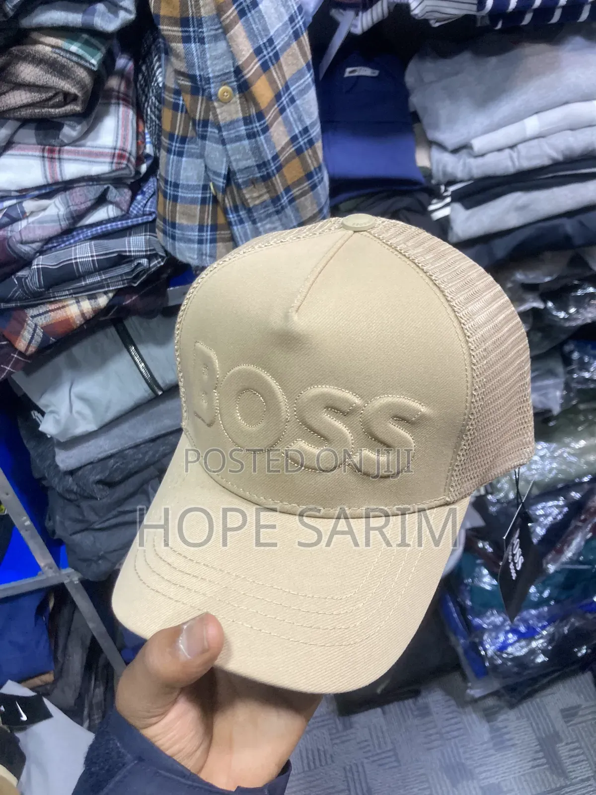 Boss Embossed Trucker Cap: