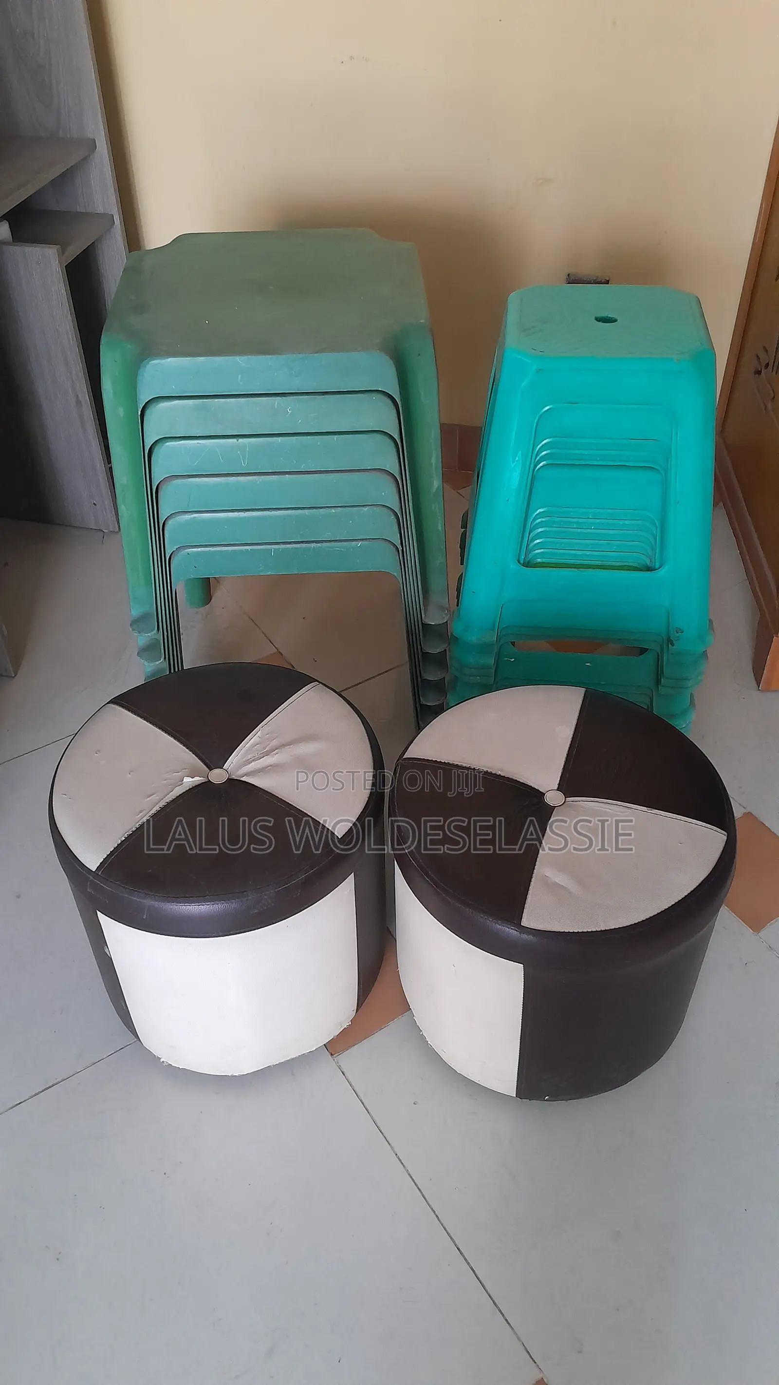 Small Plastic Chairs and Tablets