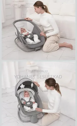 Mastela 4-in-1 Baby Bassinet Rocker Boucer የልጆች ማስተኛ