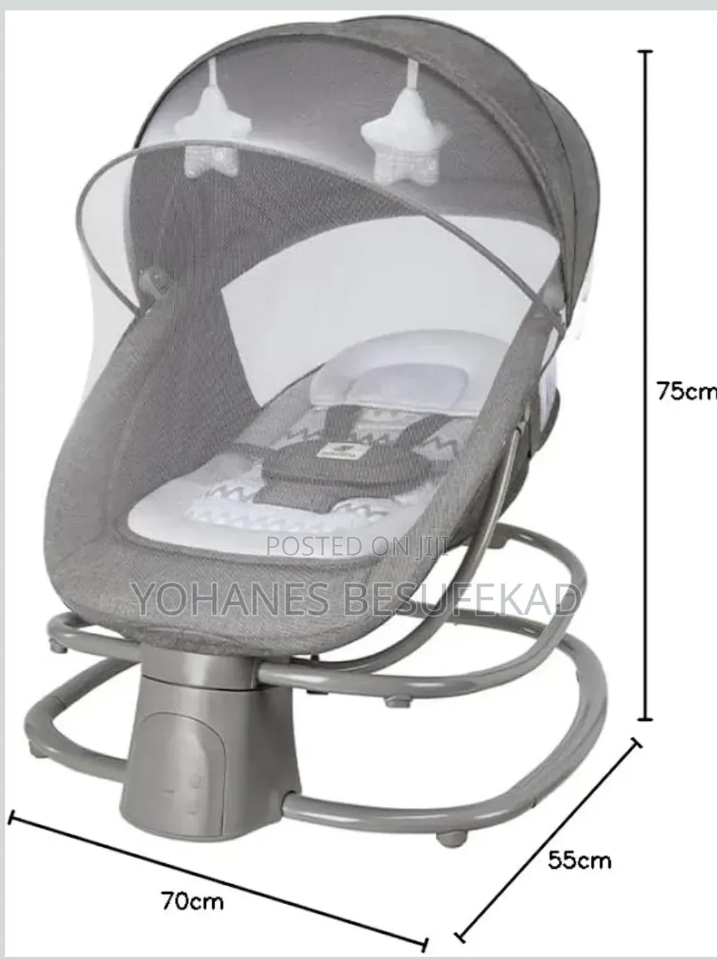 Mastela 4-in-1 Baby Bassinet Rocker Boucer የልጆች ማስተኛ