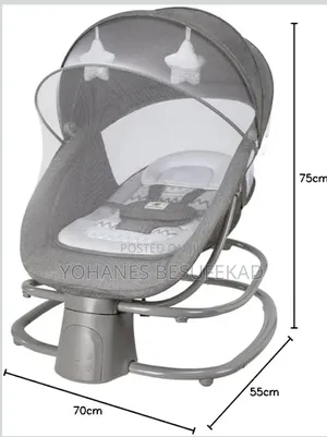 Mastela 4-in-1 Baby Bassinet Rocker Boucer የልጆች ማስተኛ
