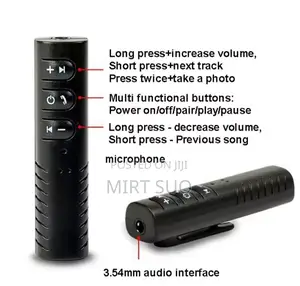 Portable Clip-on Bluetooth Audio Receiver Adapter(Bluetooth Car Kit)