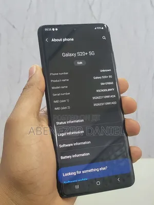 New Samsung Galaxy S20+ 5G 128 GB Black
