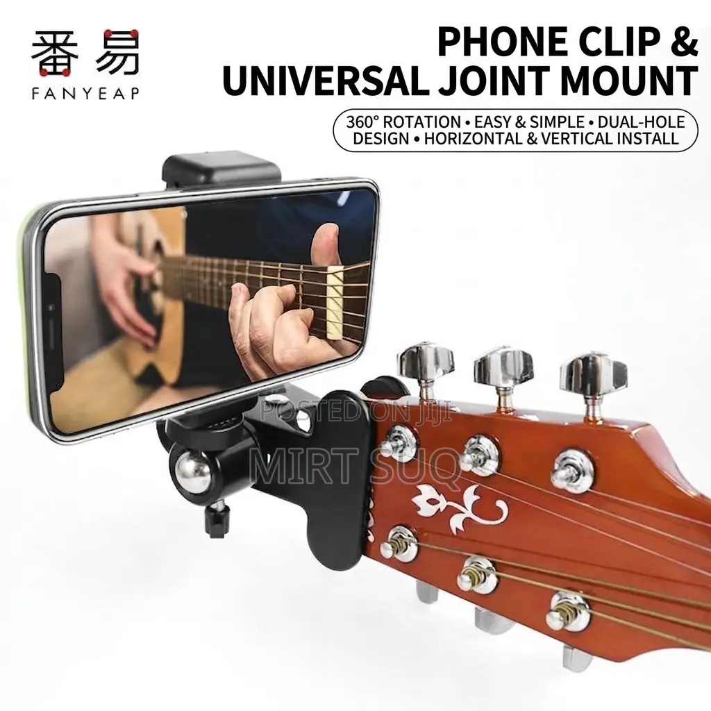 360 Degree Rotating Guitar Head Phone Holder
