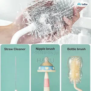 Silicone Baby Bottel Cleaning Brush Set