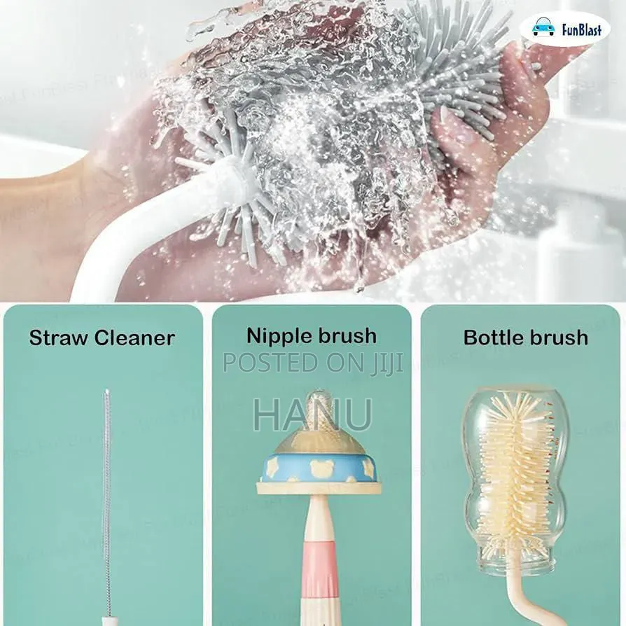 Silicone Baby Bottel Cleaning Brush Set