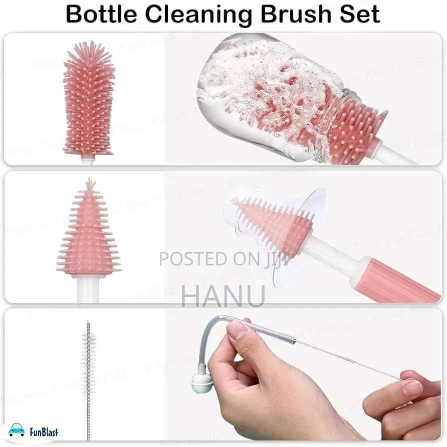 Silicone Baby Bottel Cleaning Brush Set