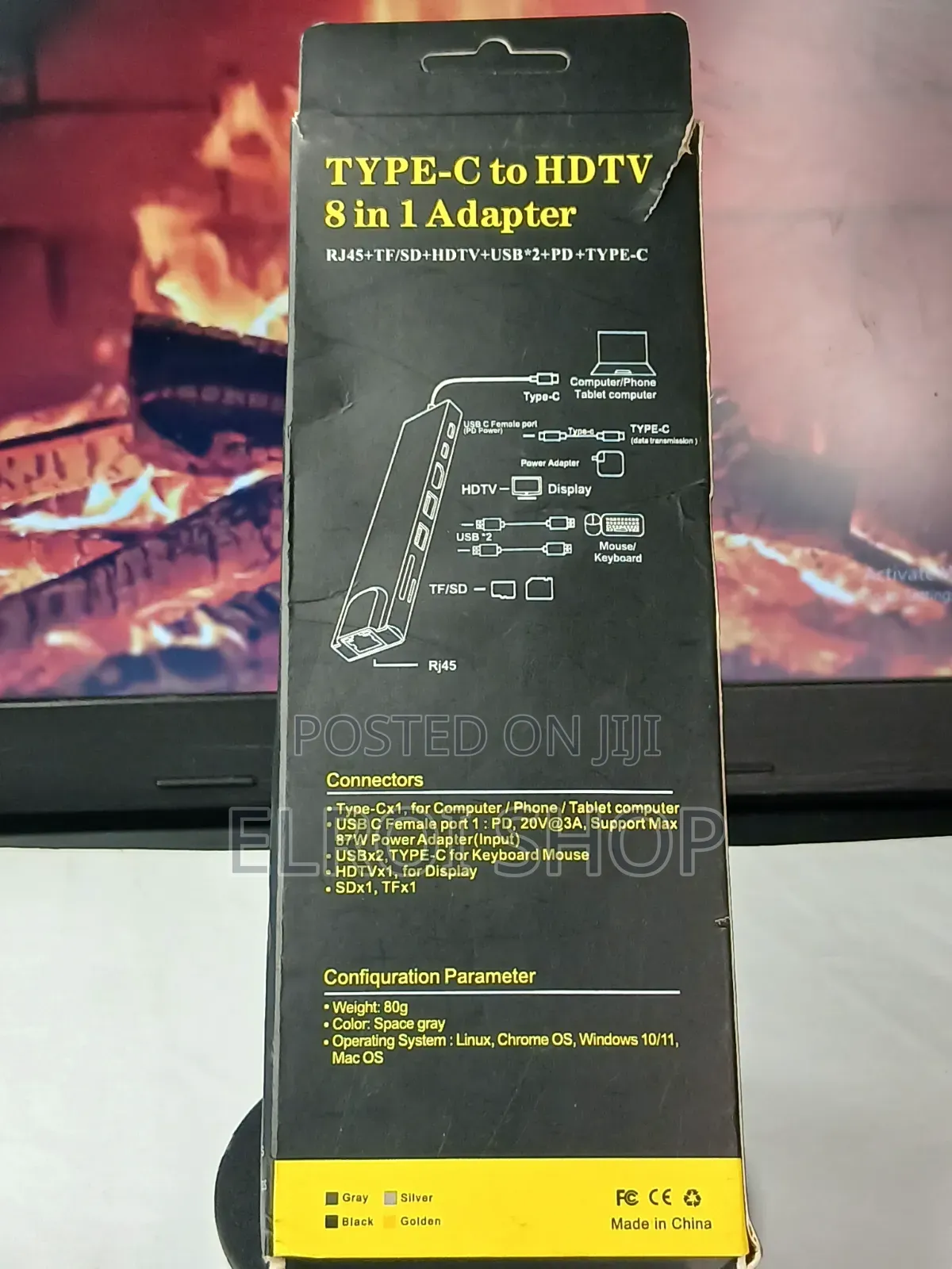 8-in-1 Usb-C to HDTV Multiport Hub