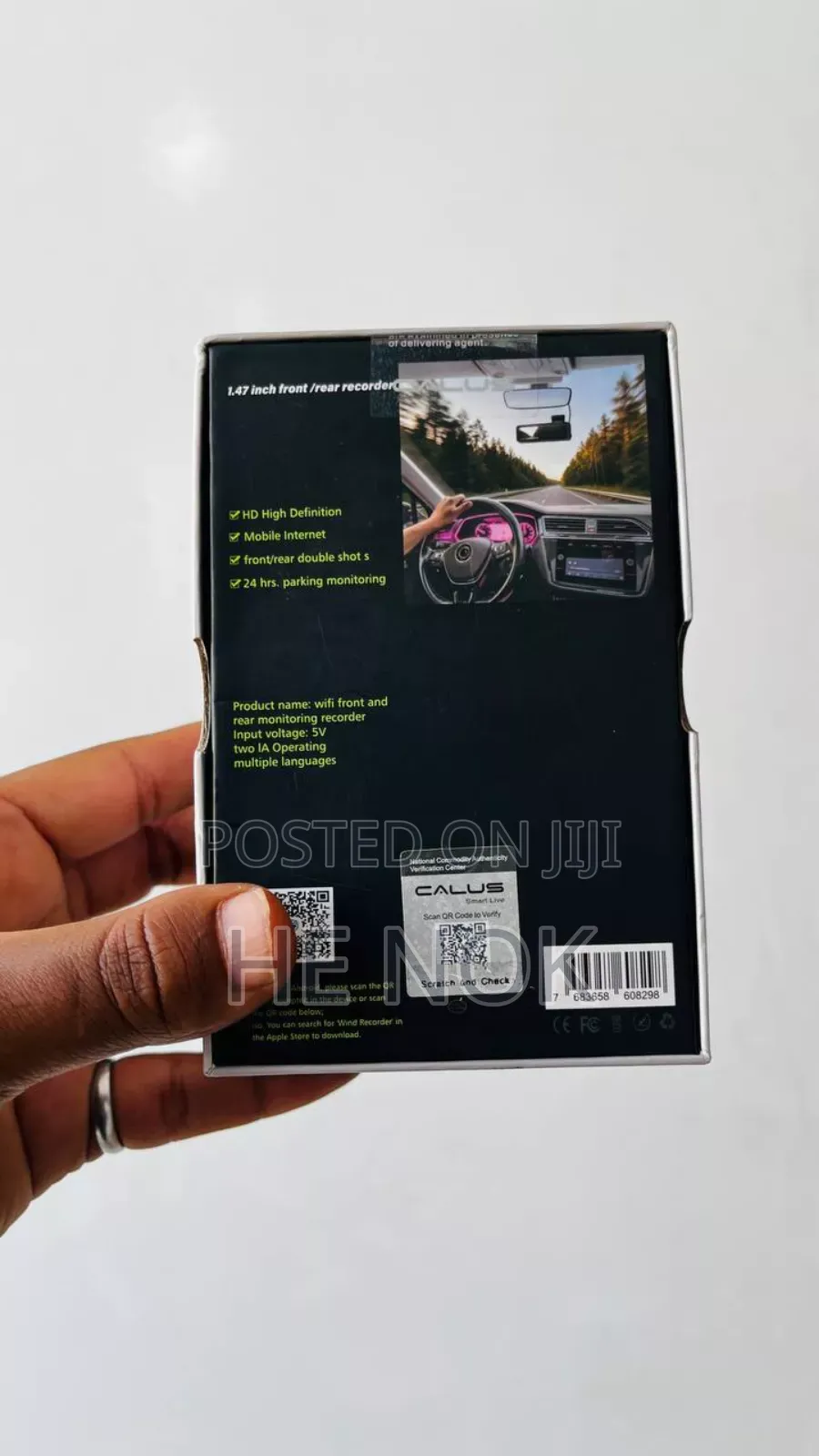 Calus Core 1 Front Dual Dashboard Camera Quality 1080p Dash Cam 1.47"