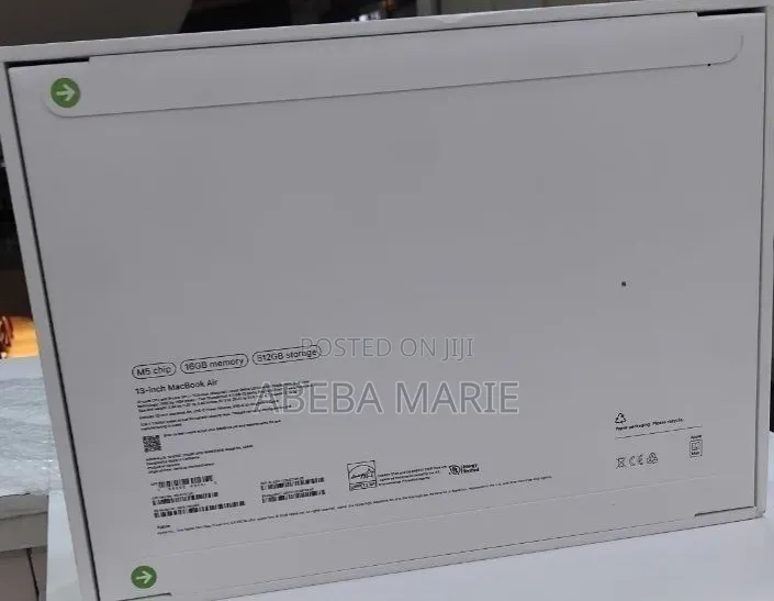 New Laptop Apple MacBook Air 2026 M5 16GB Apple M5 SSD 512GB