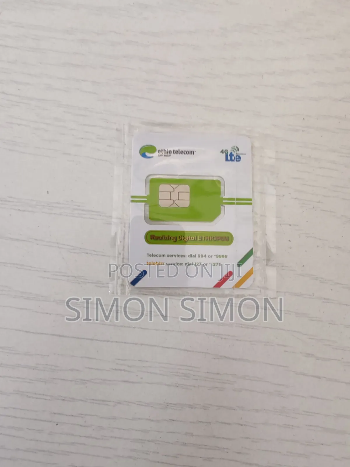 New Ethio Telecom 0911 Xx Simcards