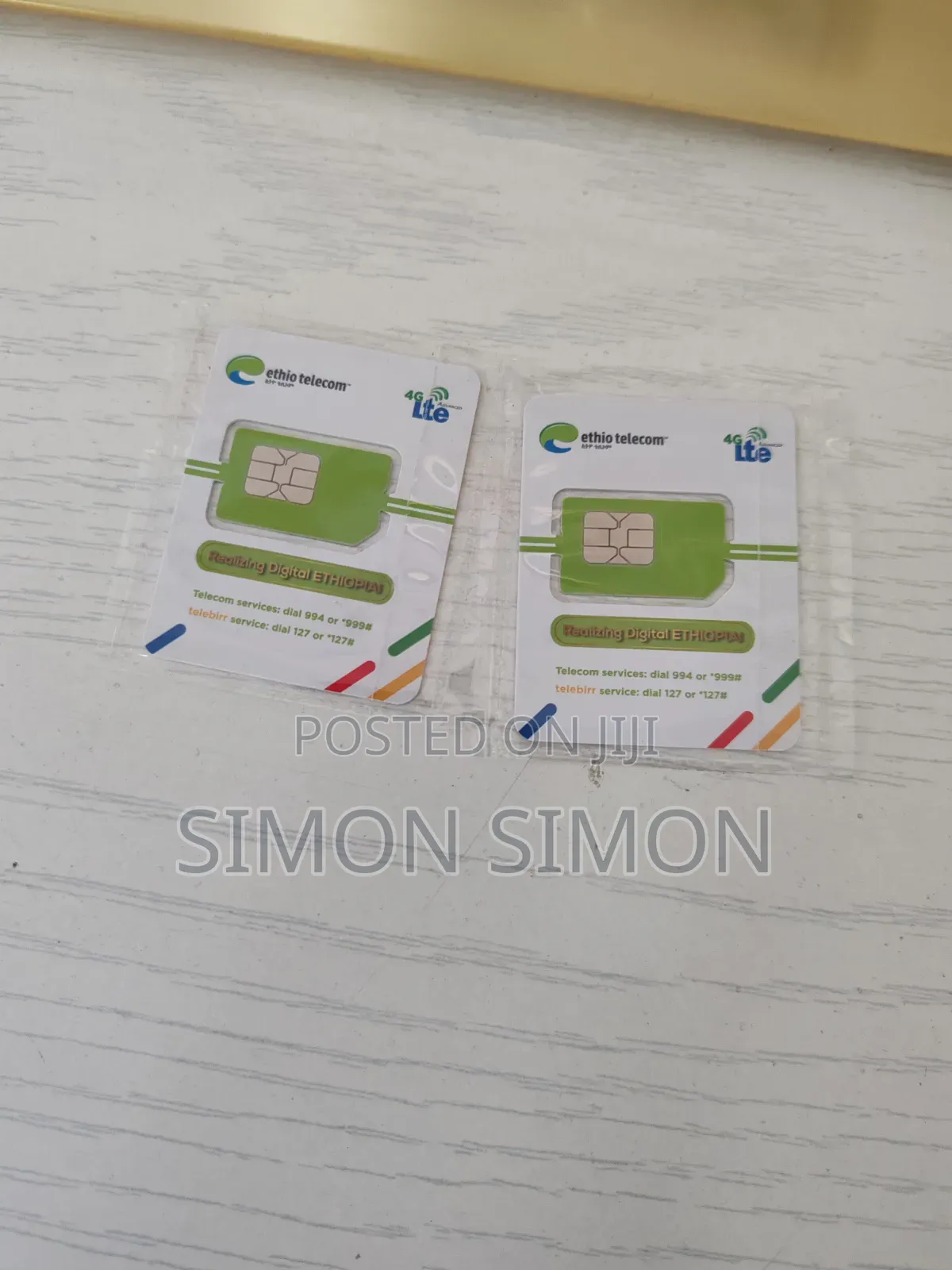 New Ethio Telecom 0911 Xx Simcards