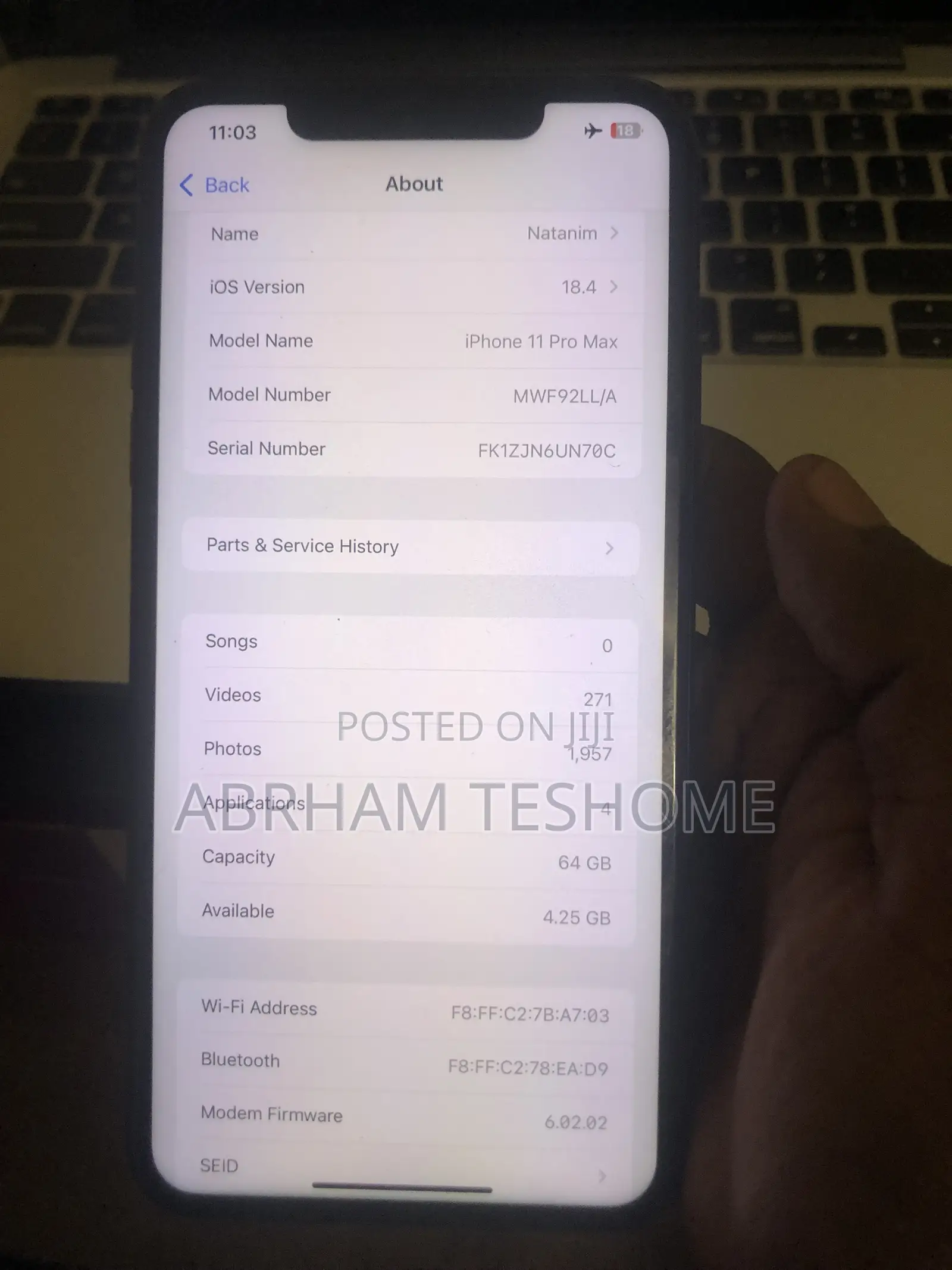 Apple iPhone 11 Pro Max 64 GB Gray