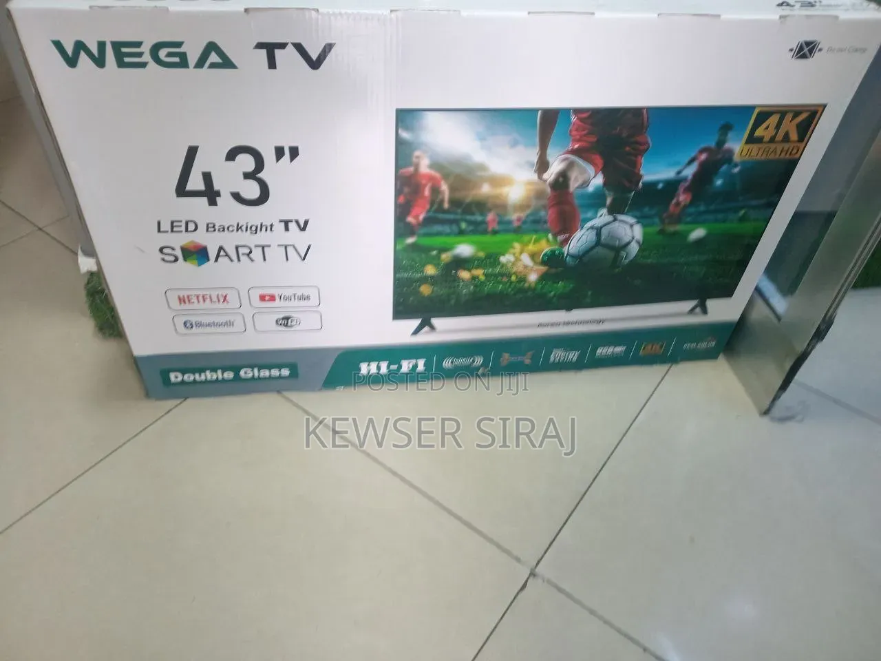 Wega 43inch Tv Smart Android New 20 26 Model