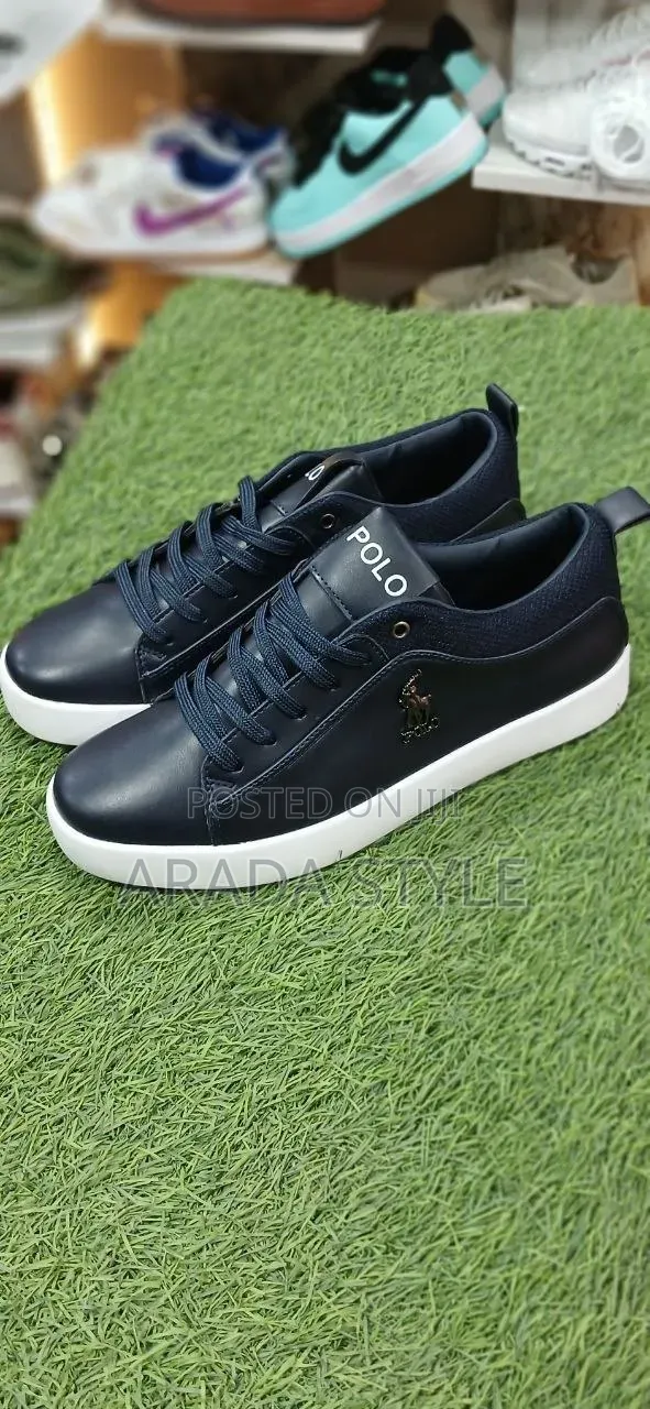 Us Polo Master Quality Full Leather Smooth Flat Shoes for Men