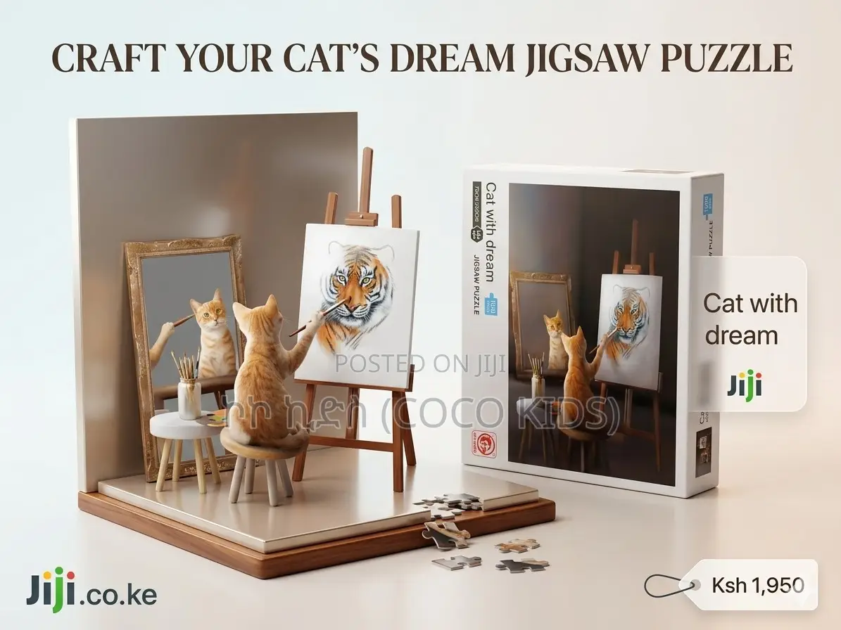 "Cat With Dream" 1000-Piece Jigsaw Puzzle