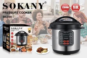 High Quality 9l ሊትር Sokany Pressure Cooker/Free Delivery