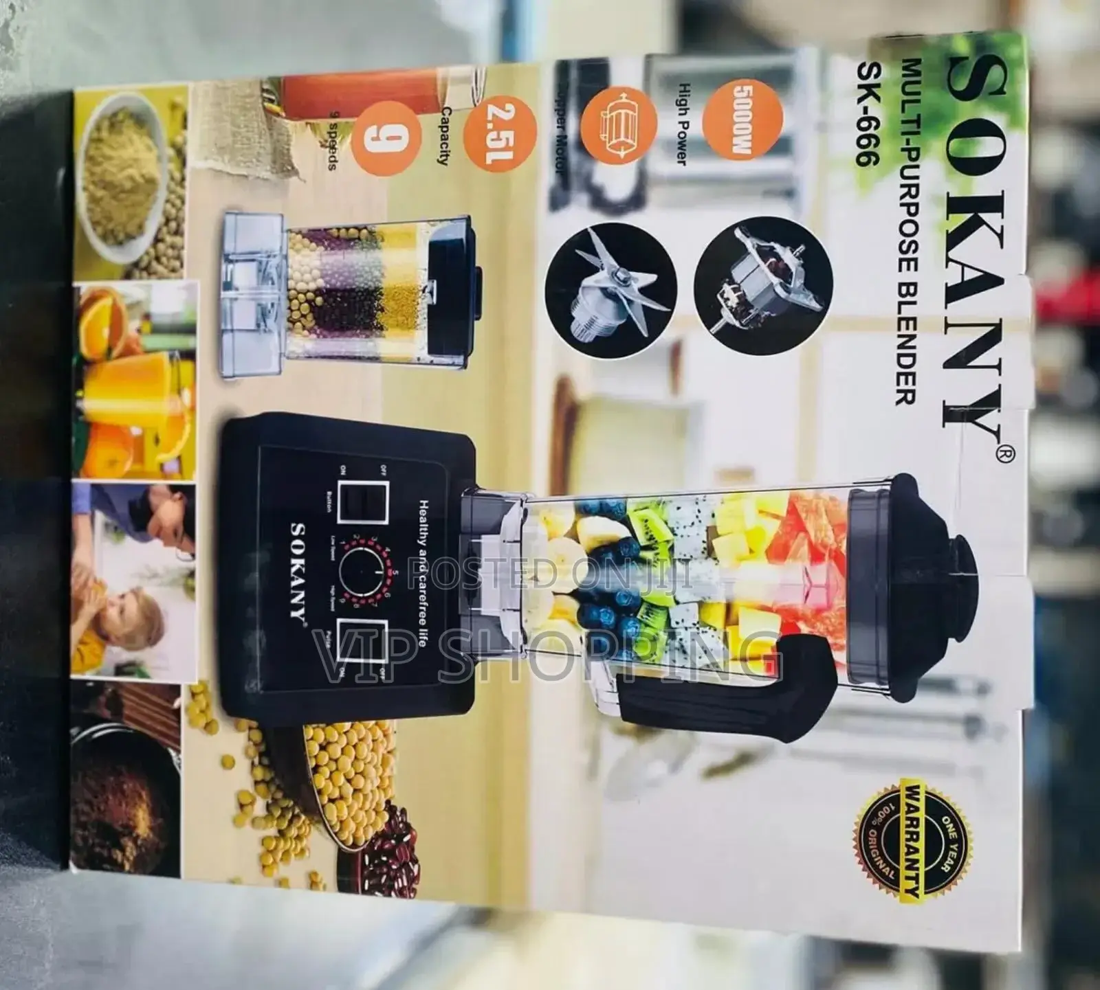 Sokany Commercial Blender 2 in 1 Juicer 2.5 Liter