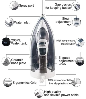 Hometime Original Cloth Steam Iron(2600watt)