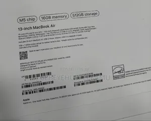 New Laptop Apple MacBook Pro 2026 M5 Max 16GB Apple M5 SSD 512GB