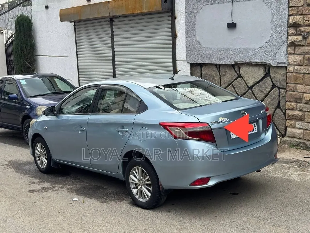 Toyota Yaris 2014 Blue