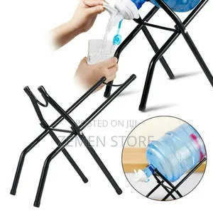 Foldable Water Bottle Stand - Heavy Duty Metal 5-Gallon Dispenser Rack