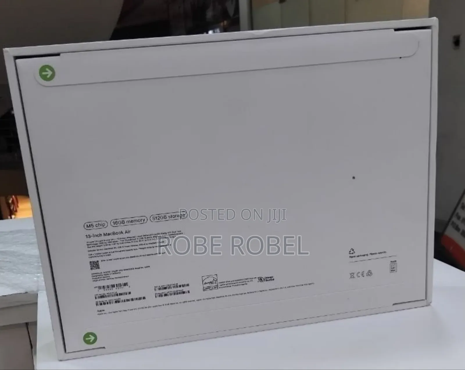 New Laptop Apple MacBook Air 2026 M5 16GB Apple M5 SSD 512GB