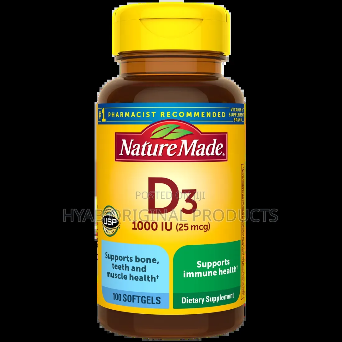 Vitamin D3 1000 Iu (25 McG) 100, Softgels