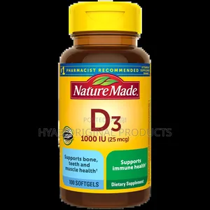 Vitamin D3 1000 Iu (25 McG) 100, Softgels
