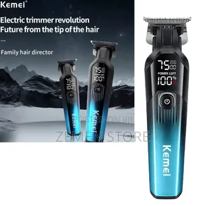 Kemei Professional Electric Hair Trimmer Cordless Clipper Led Display