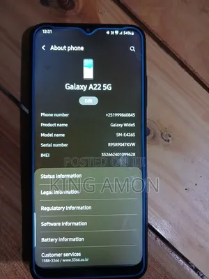 Samsung Galaxy A22 5G 128 GB Blue